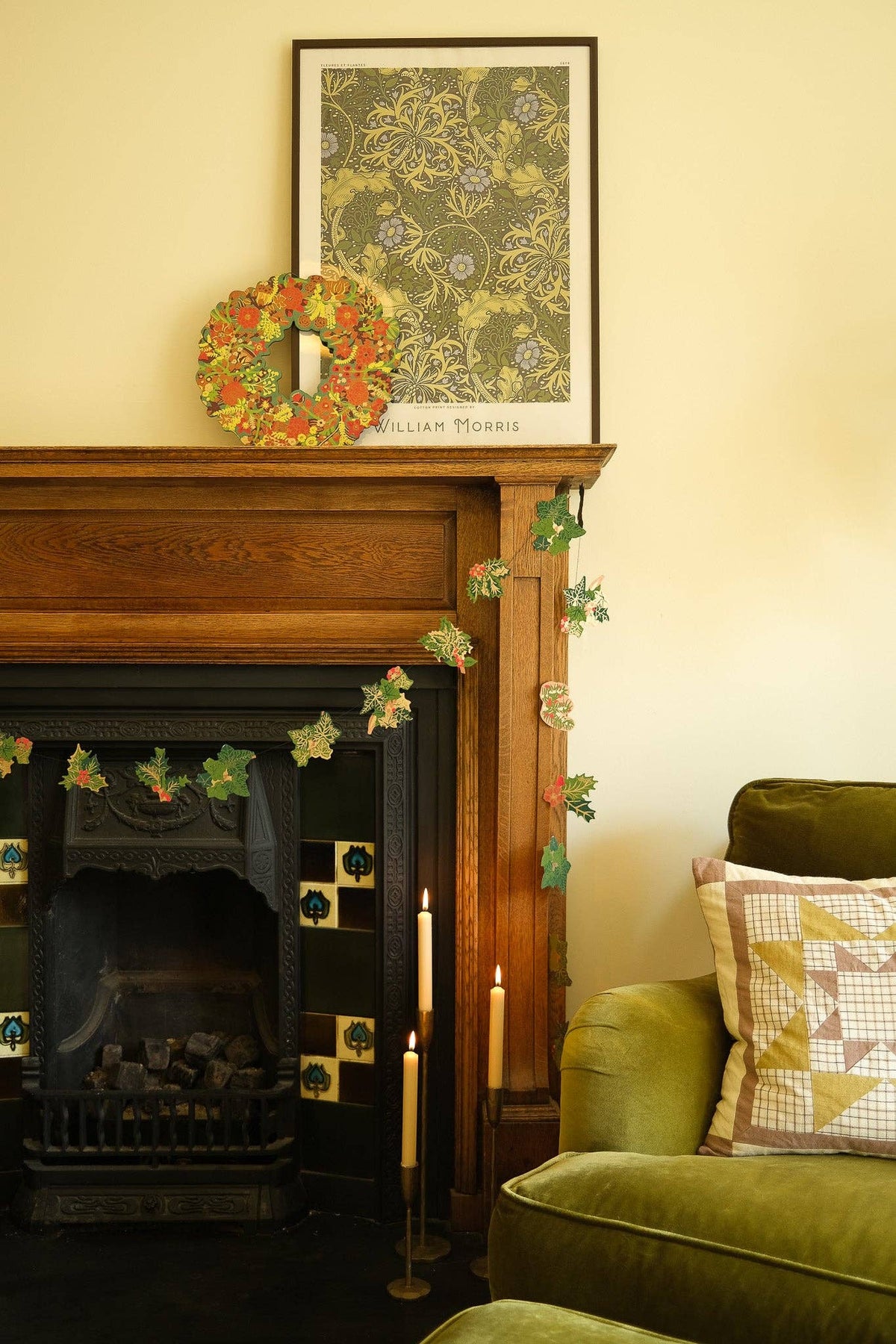 East End Press - UK/EU: Holly and Ivy Sewn Garland