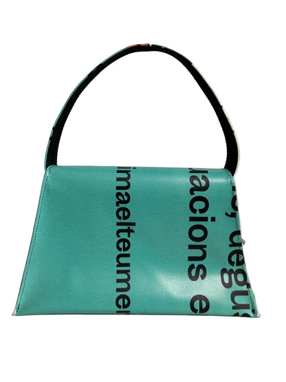 Kelly Upcycled Hand Bag Turquoise - by NUKAK