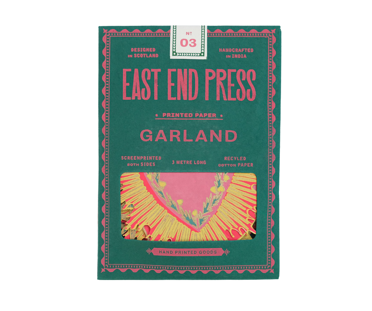 Hearts Sewn Garland - by East End Press