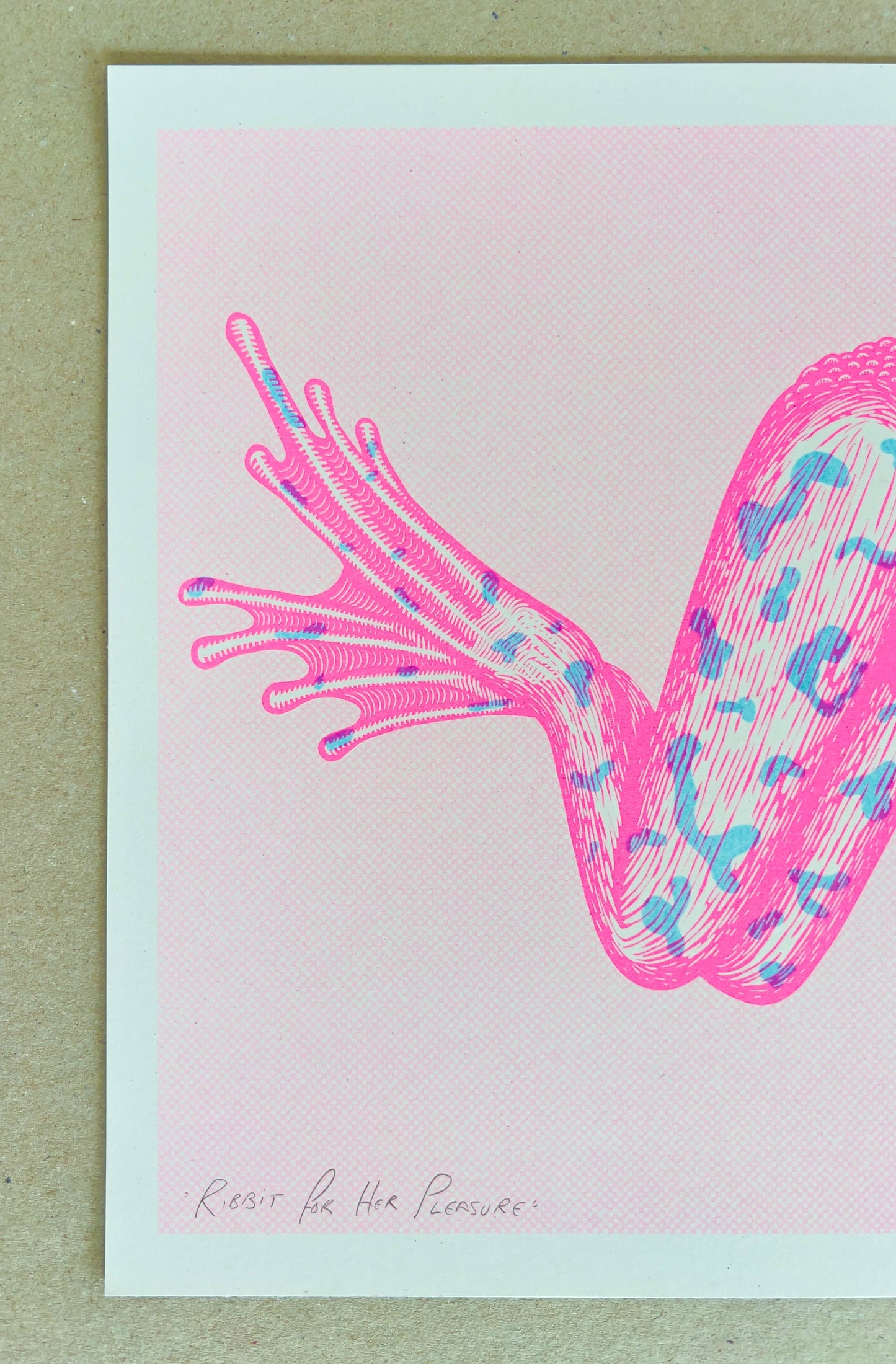 Ribbit For Her Pleasure - A3 Size Print - by Strangford