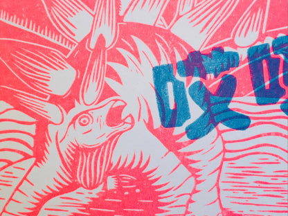 Oh Heck - A4 Riso Print - by Strangford