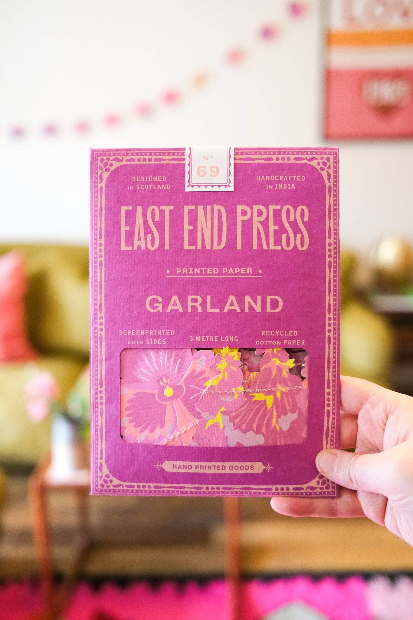 Spring Garden Sewn Garland - by East End Press