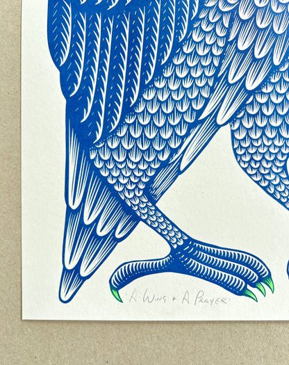 A Wing and A Prayer - A3 Size Print - by Strangford