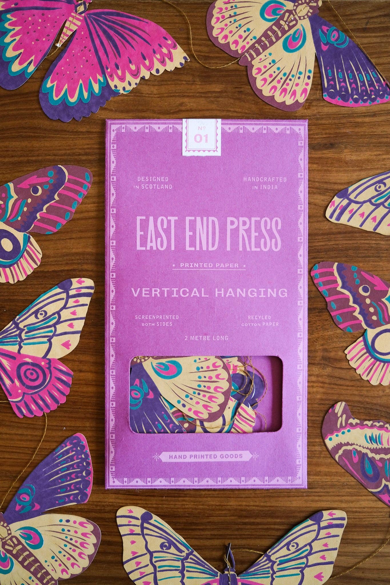 Butterfly Vertical Wall Hanging - by East End Press