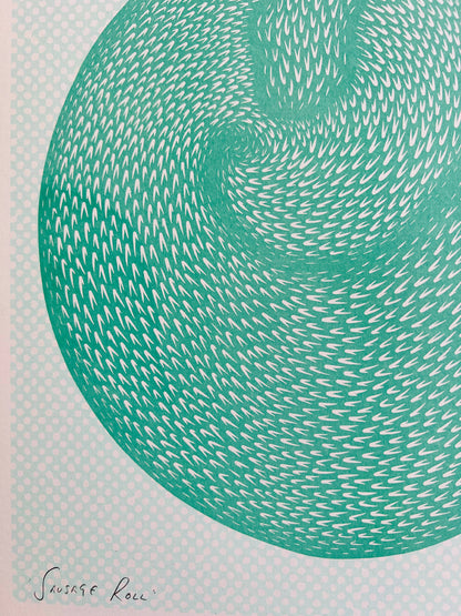 Sausage Roll - Print - by Strangford
