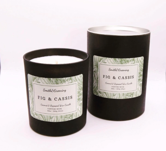 Fig & Cassis Candle: Medium - by Smith & Greening