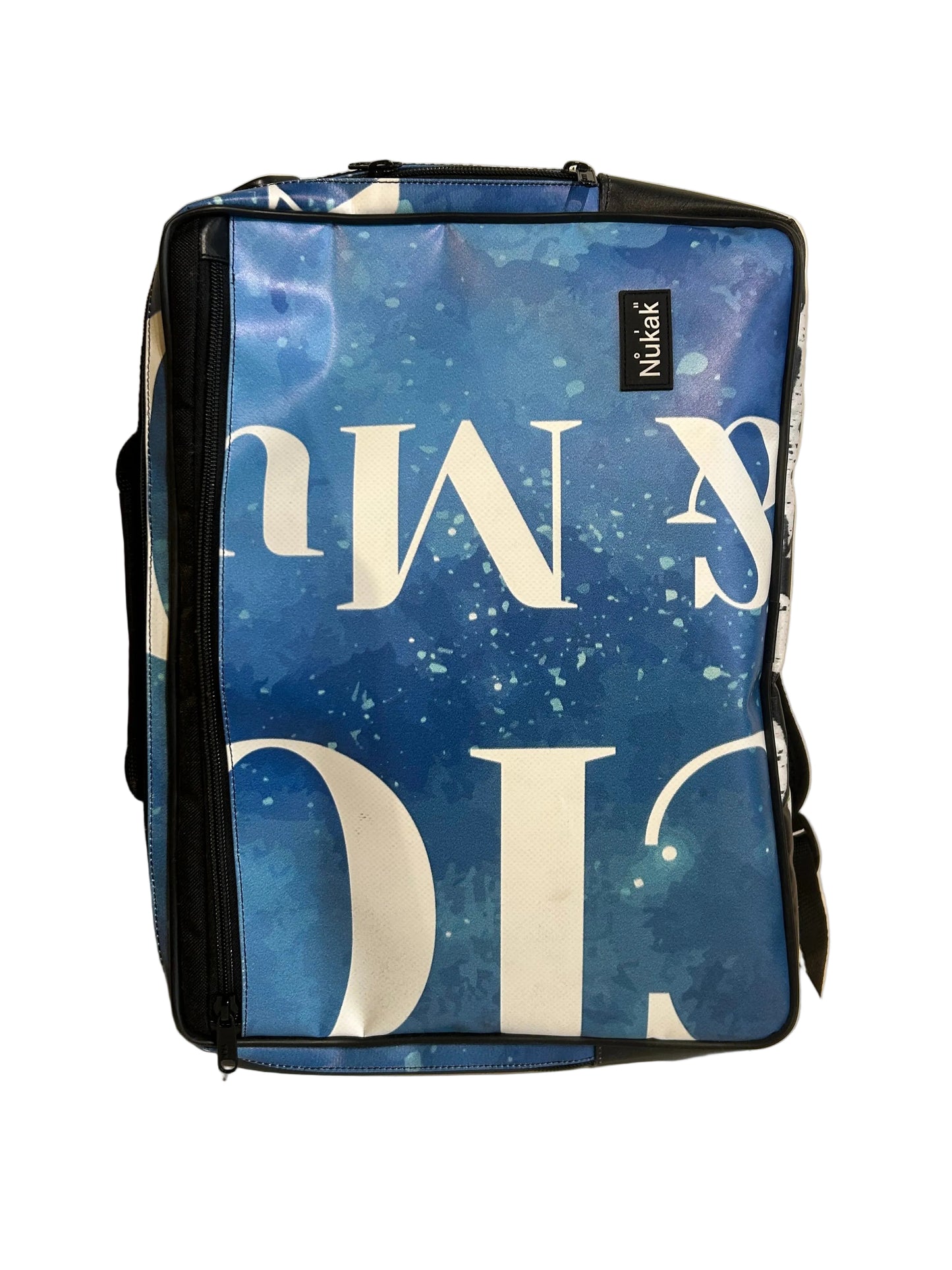 Workstation Bike Upcycled 2-way Backpack Blue -by NUKAK