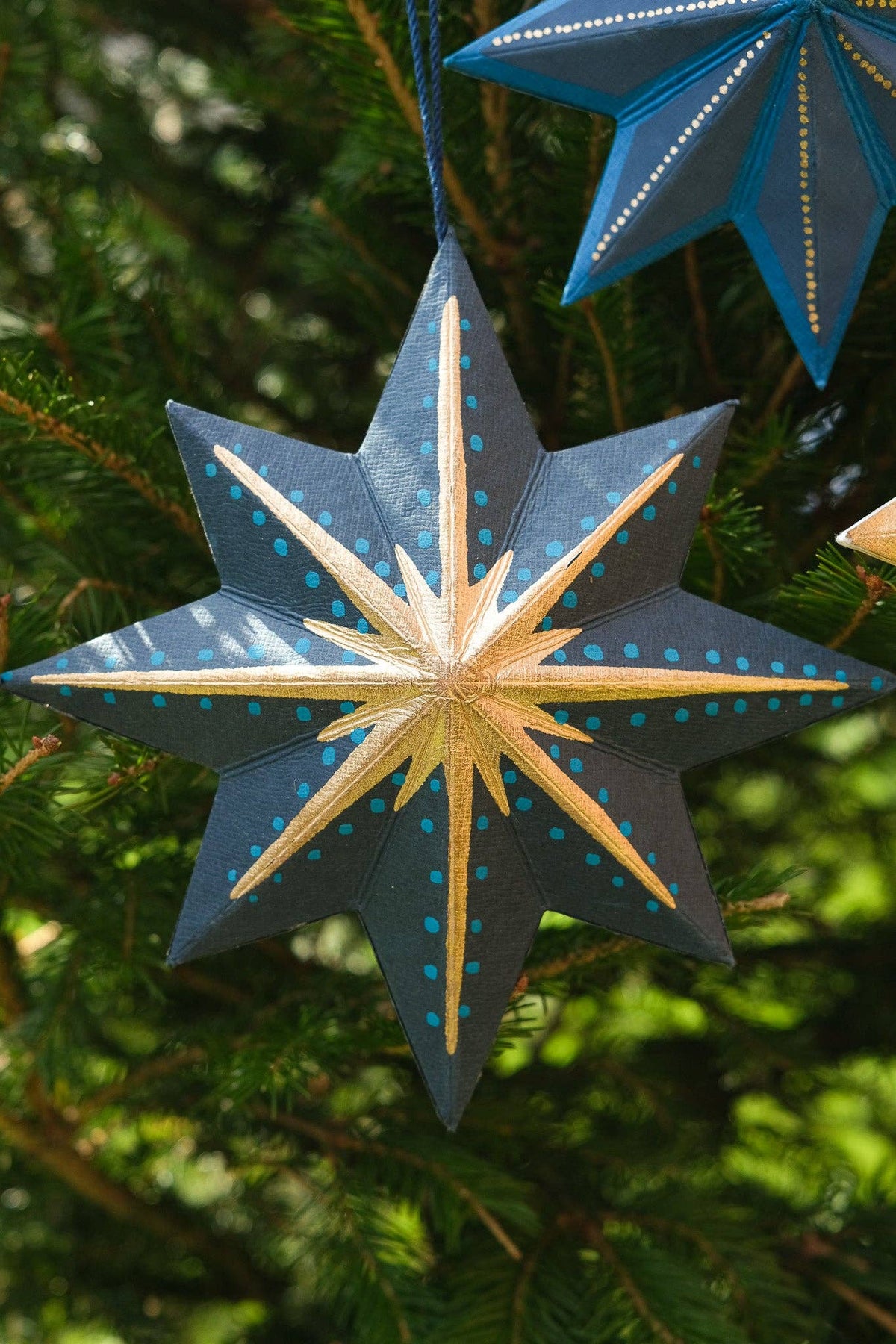 East End Press - UK/EU: Twinkling Star Screen-Printed Board Decoration