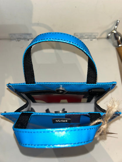Mignon Upcycled Hand Bag Blue - by NUKAK