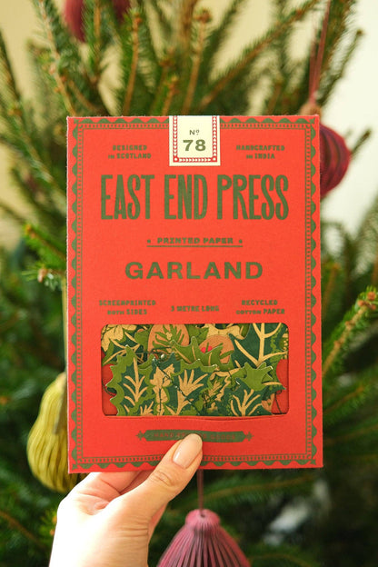 East End Press - UK/EU: Holly and Ivy Sewn Garland