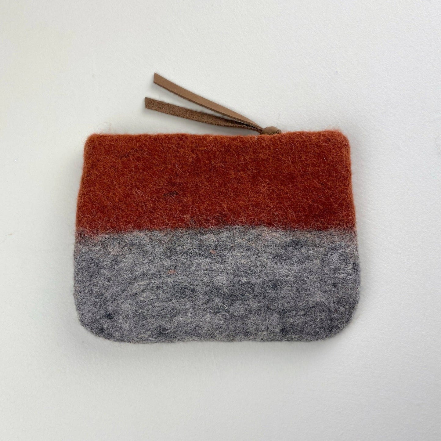 AURA QUE - LILA Two Tone Felt Purse