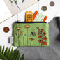 Poppy Treffry - Spring flowers - medium coin purse