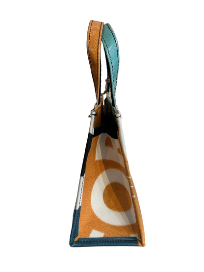 Mignon Upcycled Hand Bag Orange/Turquoise - by NUKAK