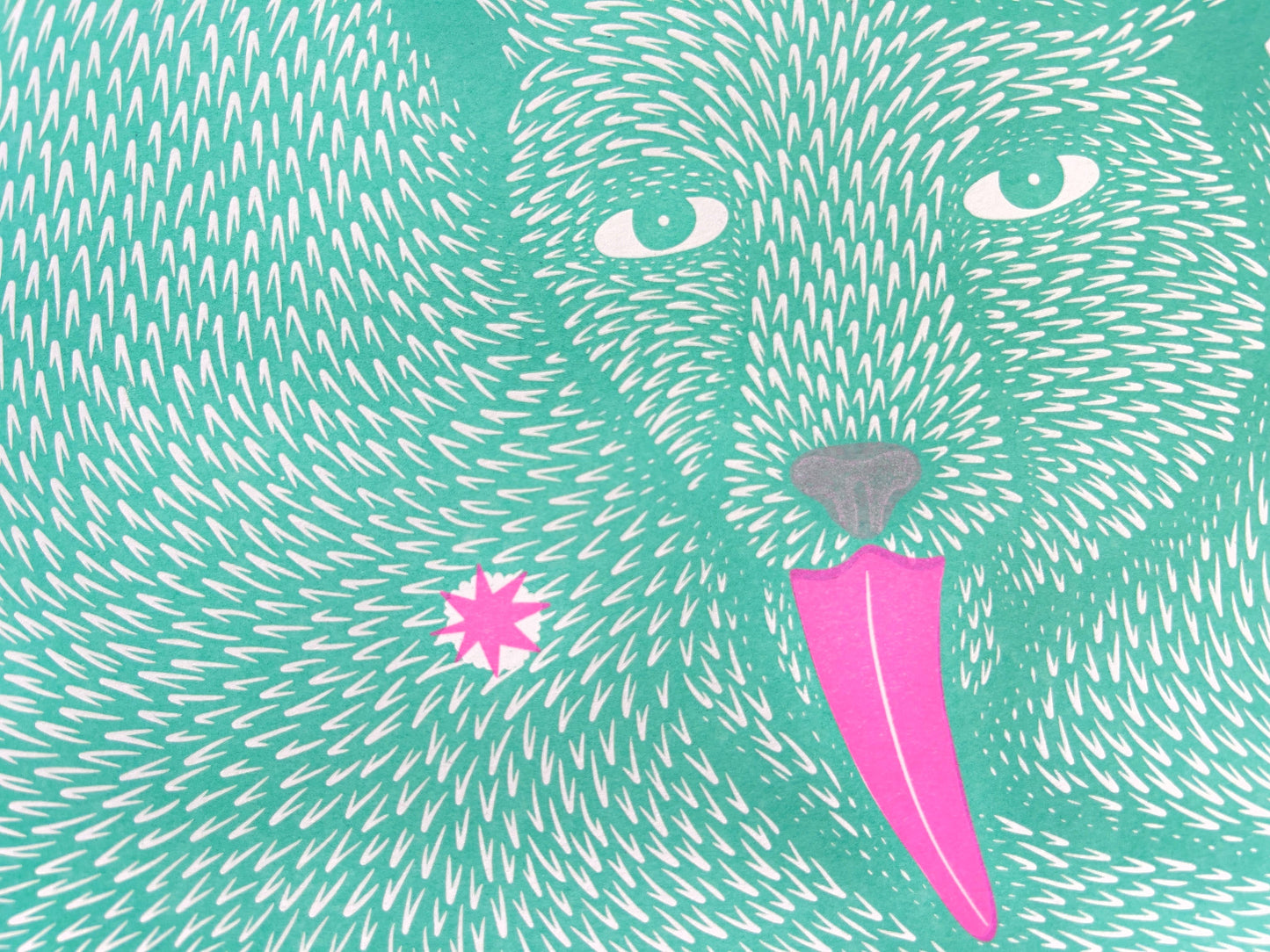 'Wet Ass Penelope' - A3 Riso Print - by Strangford