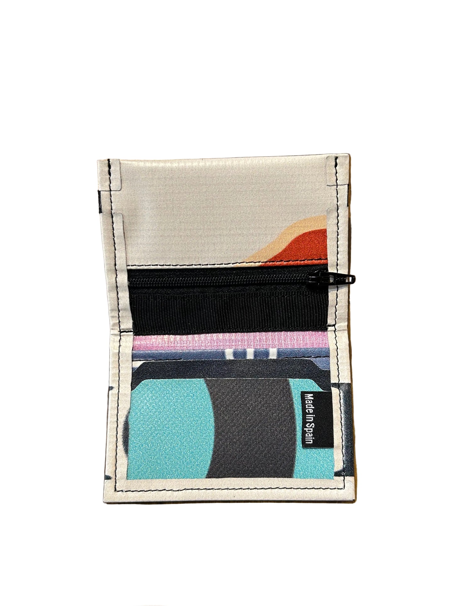 Micro Bann Upcycled Card Holder Cream- by NUKAK