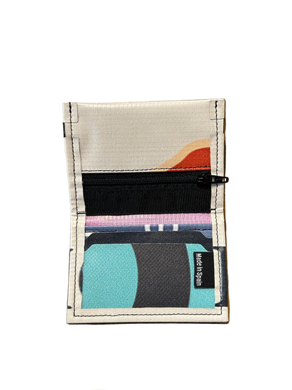 Micro Bann Upcycled Card Holder Cream- by NUKAK