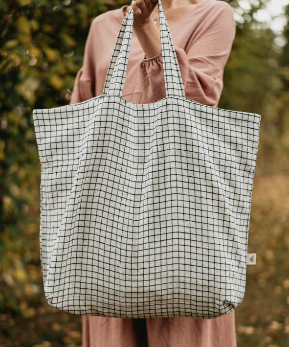 Large Linen Tote Bag - by OMOM