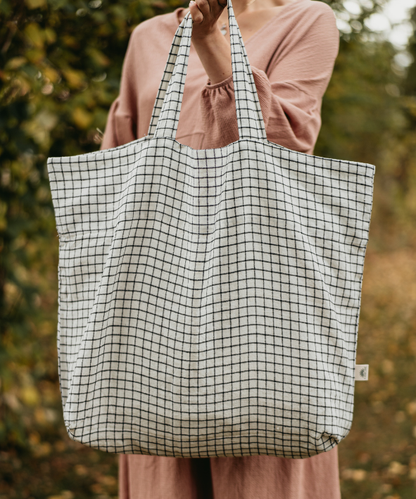 Large Linen Tote Bag - by OMOM