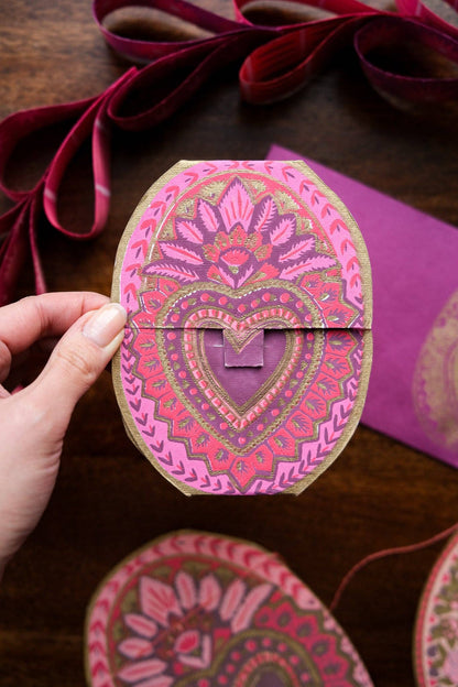 Heart of Feathers Greeting Card - by East End Press