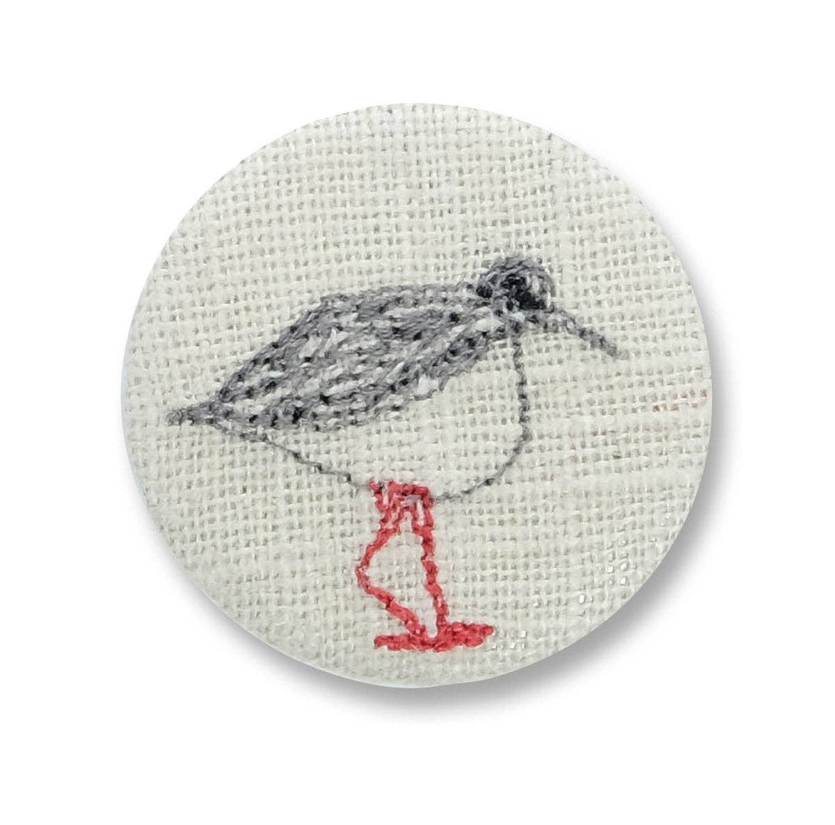 Pretty Turnstone Brooch - by Poppy Treffry