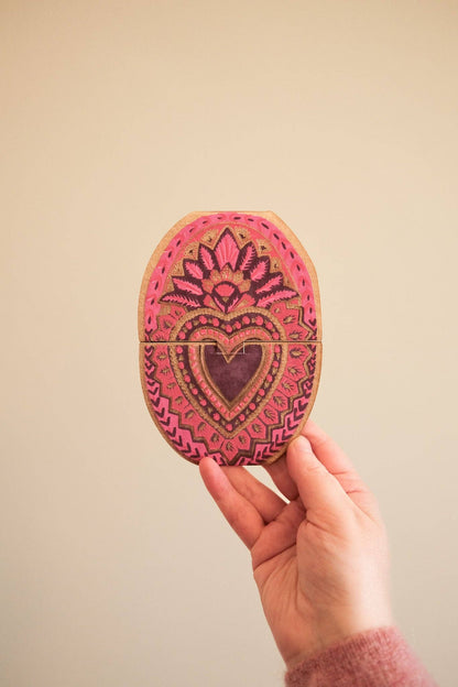Heart of Feathers Greeting Card - by East End Press