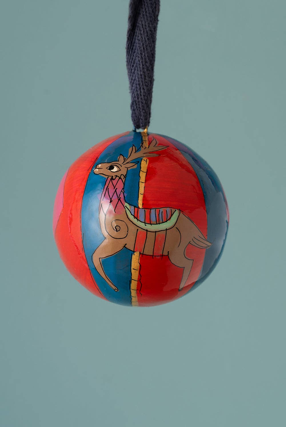 Daisy Snow - Reindeer Carousel Bauble
