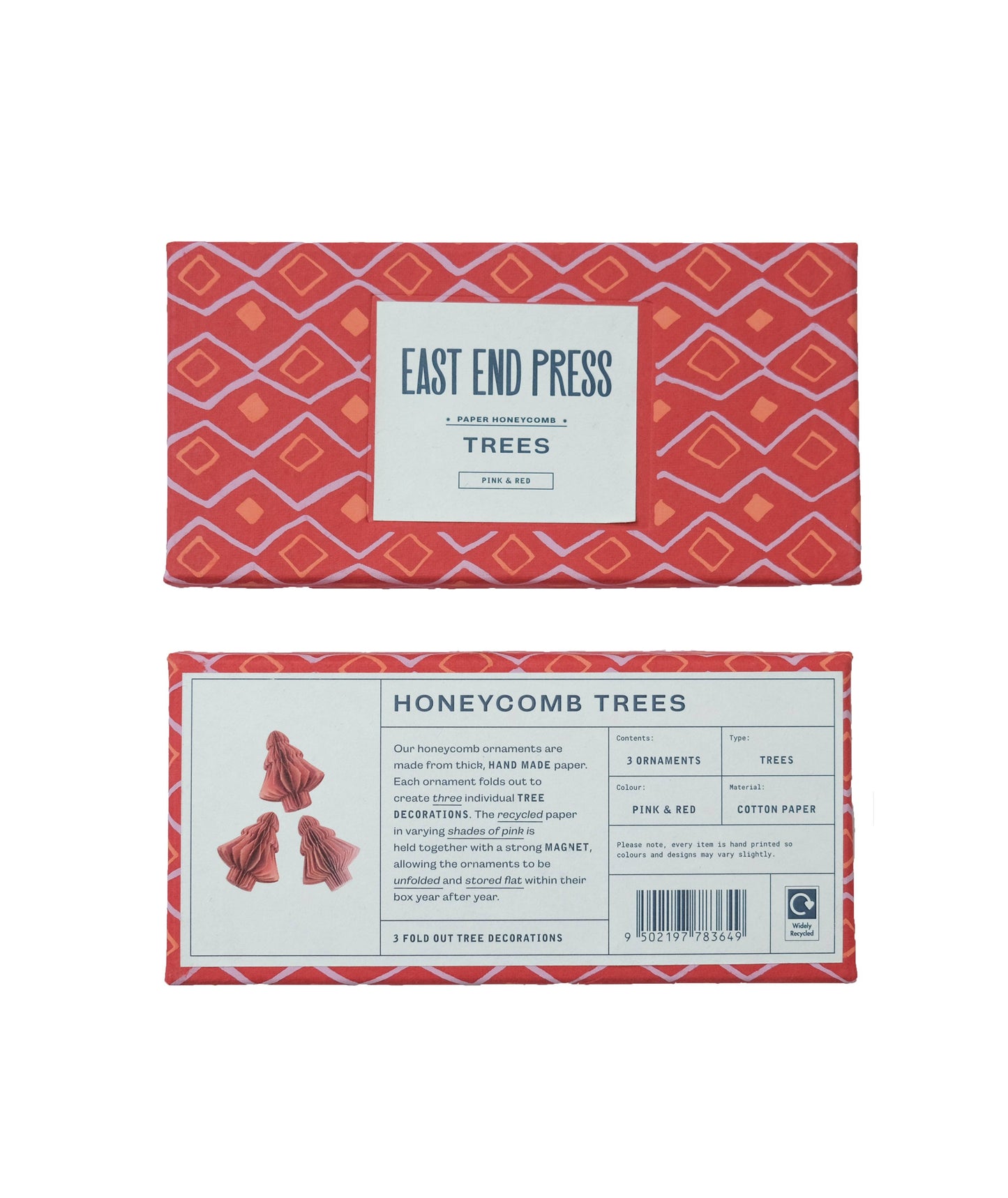 Pink Trees Honeycomb Set - by East End Press
