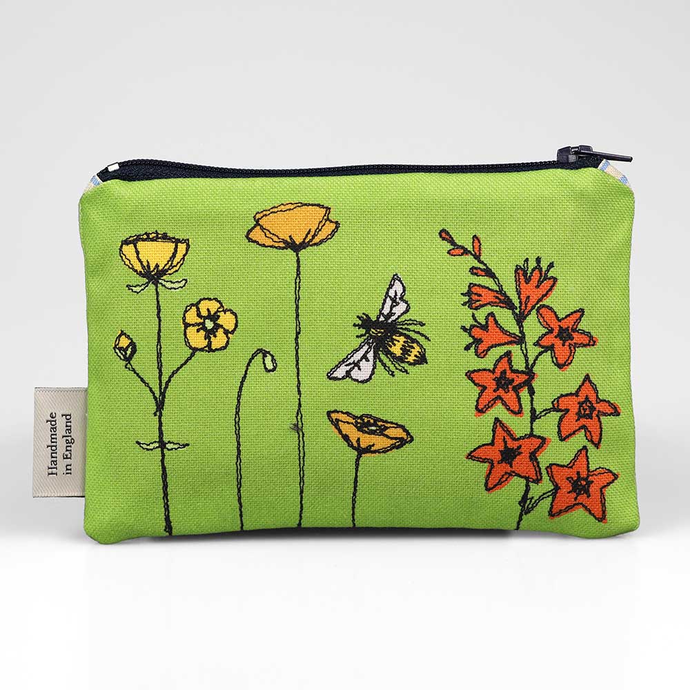 Poppy Treffry - Spring flowers - medium coin purse