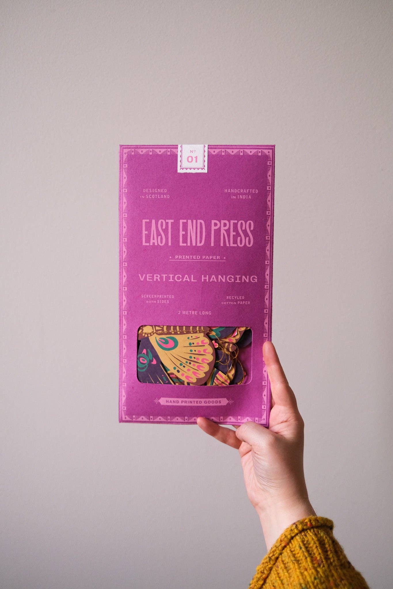 Butterfly Vertical Wall Hanging - by East End Press