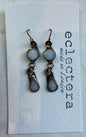 Afghan Earrings by eclectera -white beads