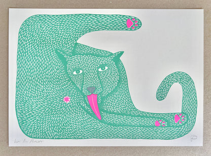 'Wet Ass Penelope' - A3 Riso Print - by Strangford