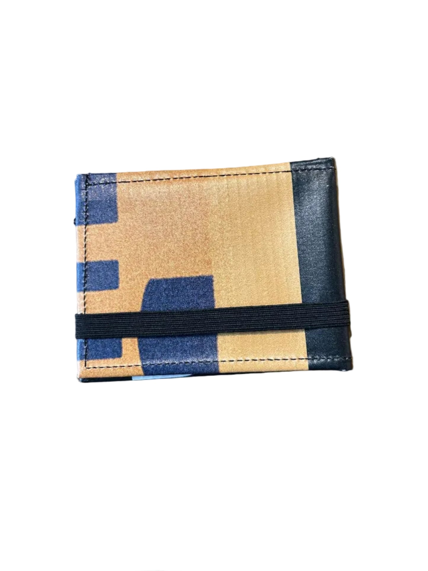 Lompakko Bann Upcycled Wallet Navy/Yellow- by NUKAK