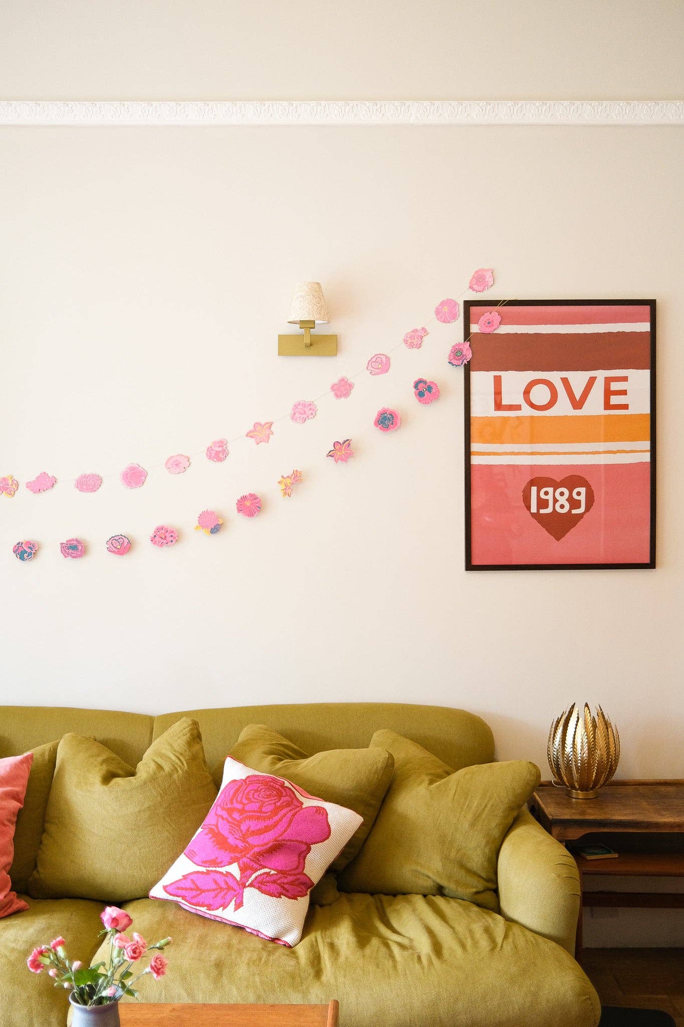 Spring Garden Sewn Garland - by East End Press