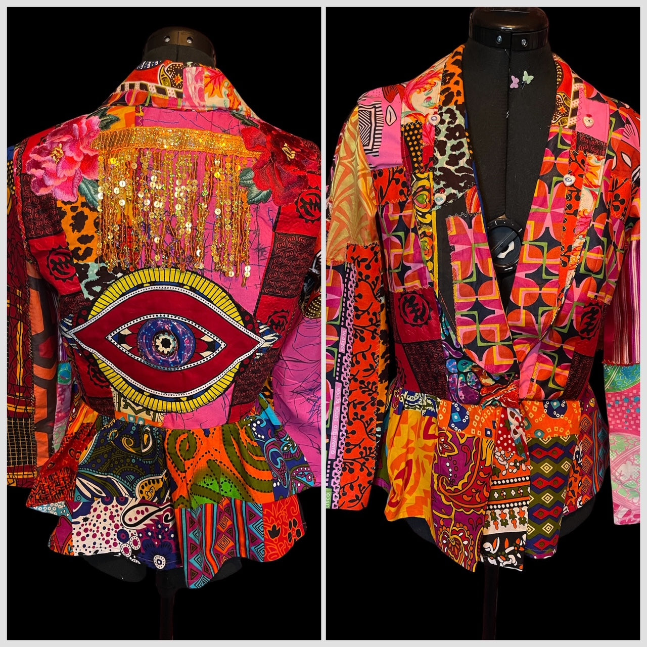 Diane Goldie Awake & Fired up Jacket (Upcycled)
