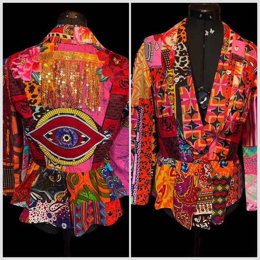 Diane Goldie Awake & Fired up Jacket (Upcycled)