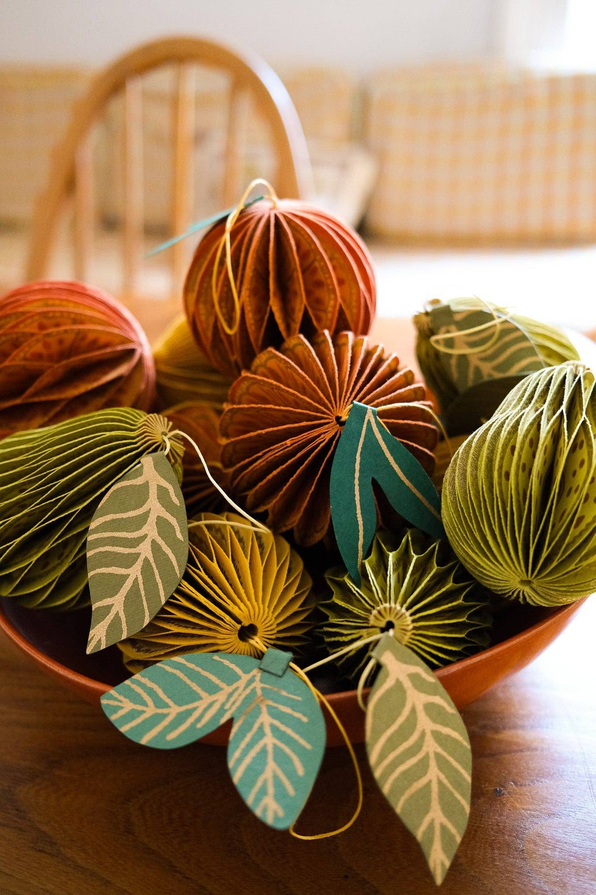 East End Press - UK/EU: Orange Honeycomb Ornament