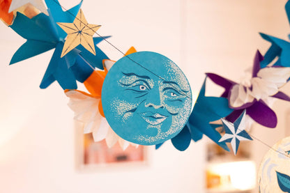 Man on the Moon Sewn Garland - by East End Press
