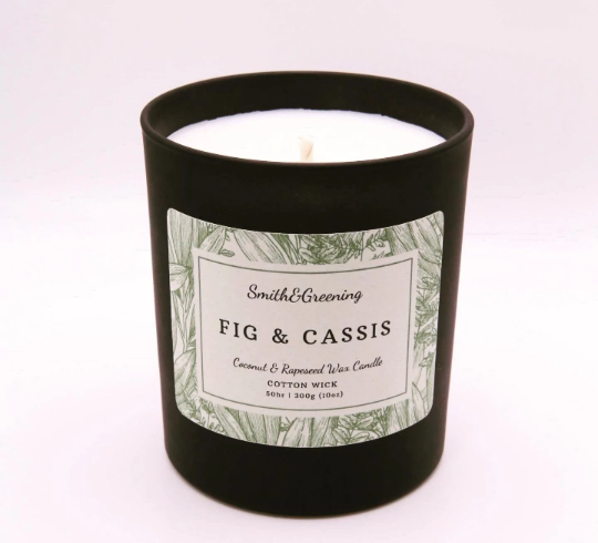 Fig & Cassis Candle: Small - by Smith & Greening