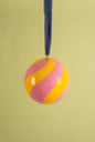 Daisy Snow - Apricot & Bubblegum Candycane Bauble
