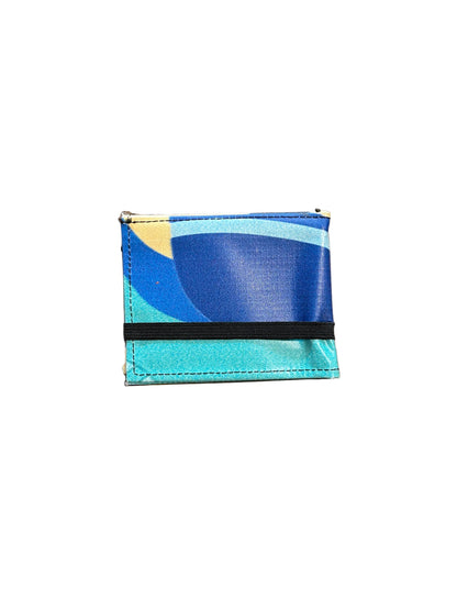 Lompakko Bann Upcycled Wallet Yellow/Blue- by NUKAK
