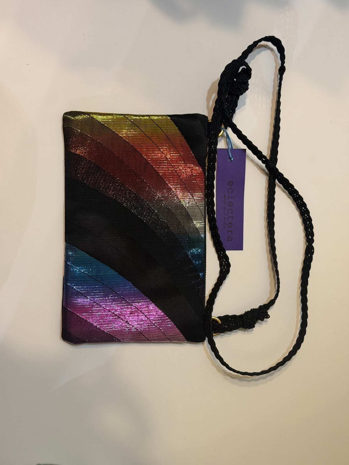 Obi Evening Bag by Eclectera- Black, multi