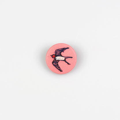 Pretty Swallow Brooch - by Poppy Treffry