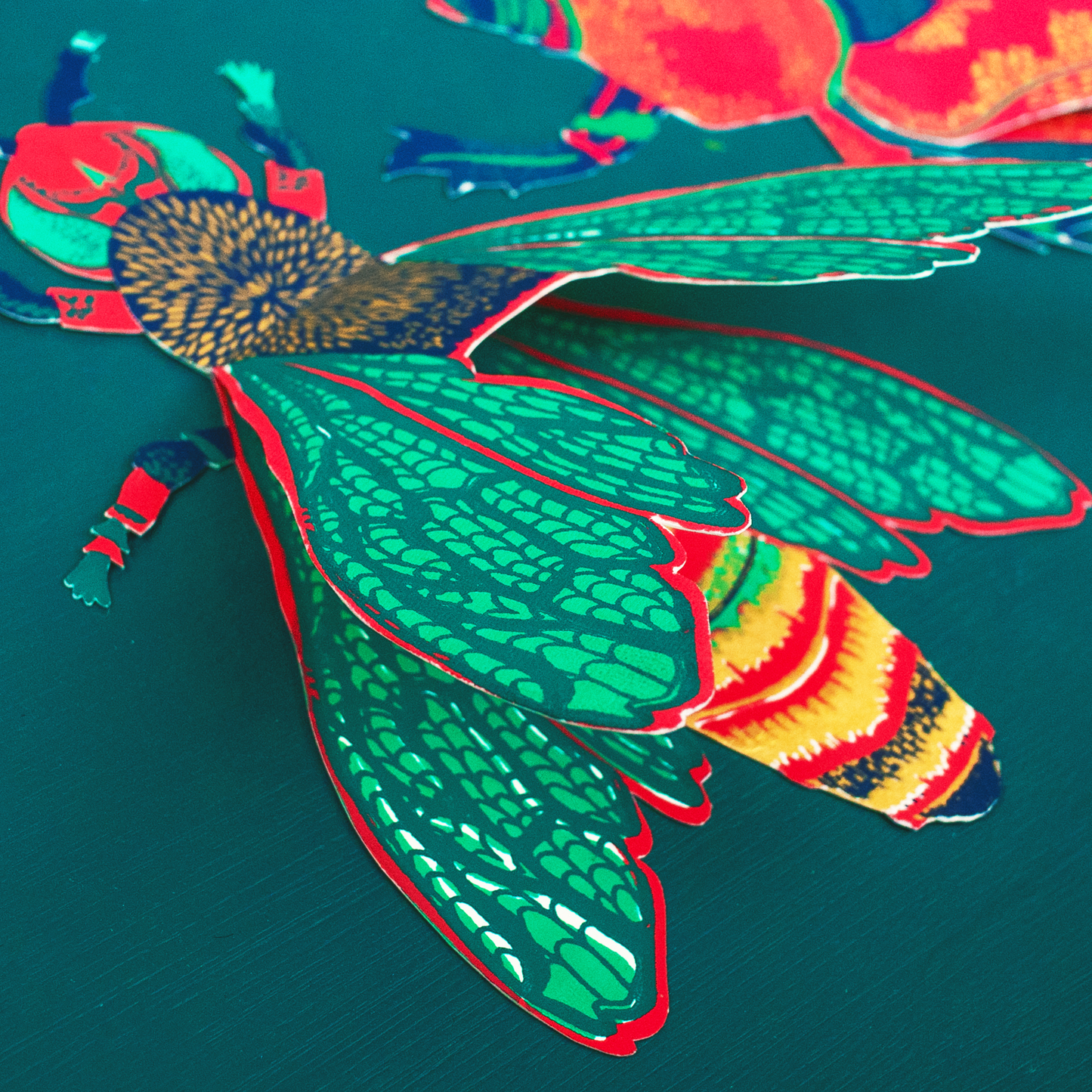 Wasp Greeting Card - by East End Press