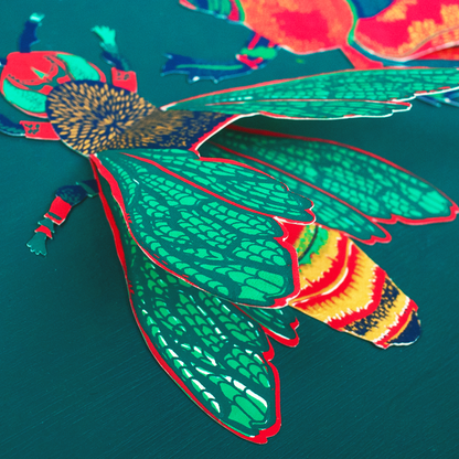 Wasp Greeting Card - by East End Press