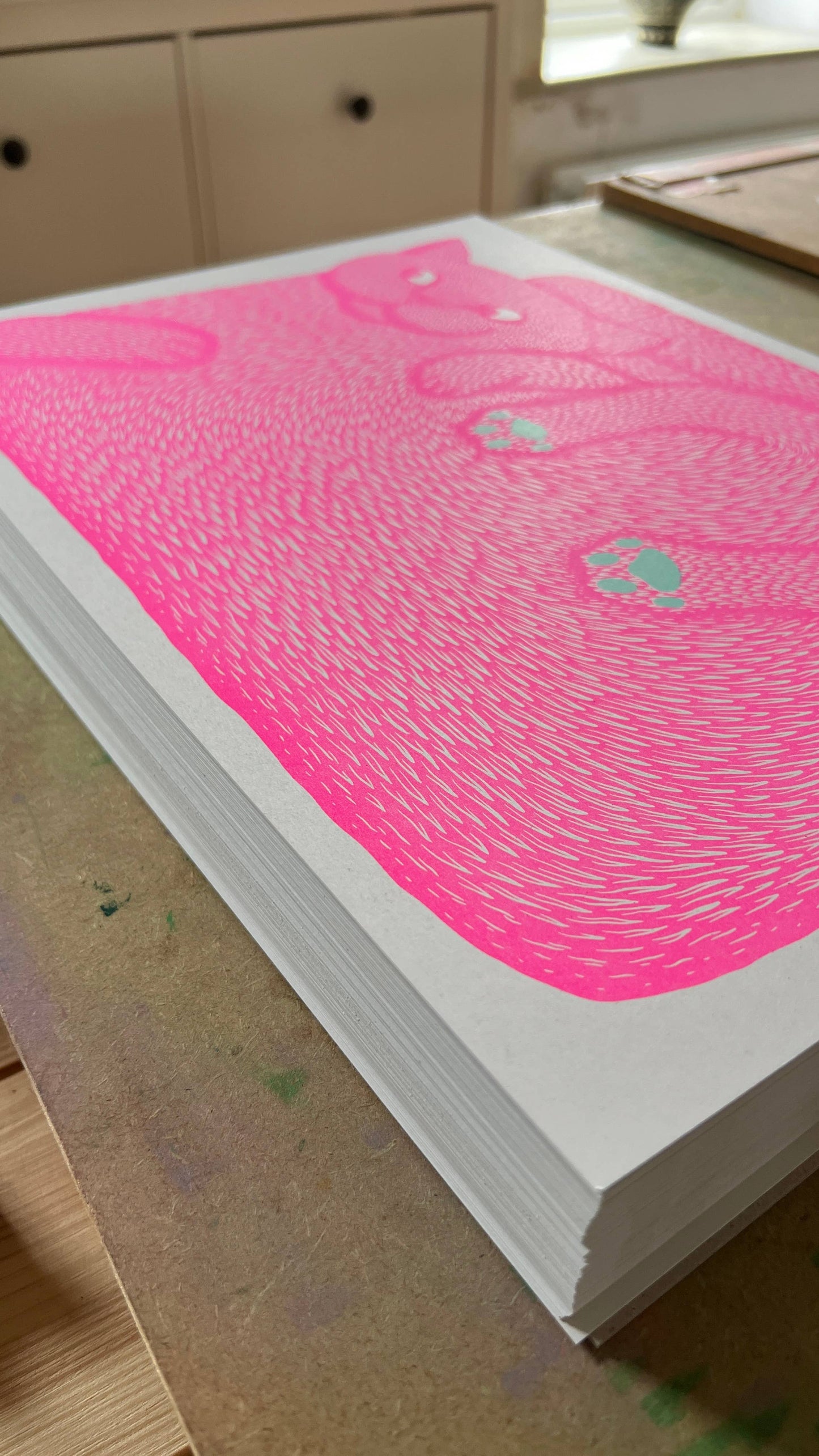 I’m Just A Paw Boy From A Paw Family Riso Print - by Strangford