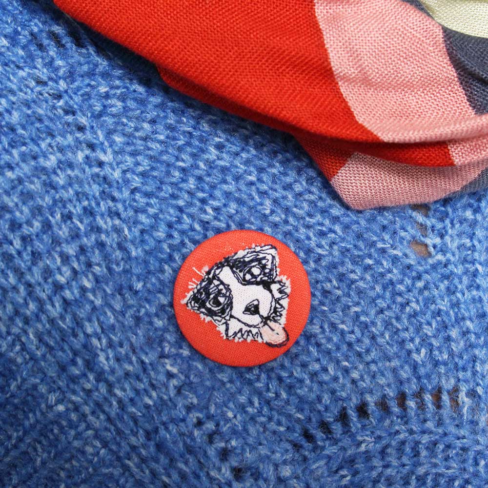 Handmade Roscoe Dog Badge - by Poppy Treffry