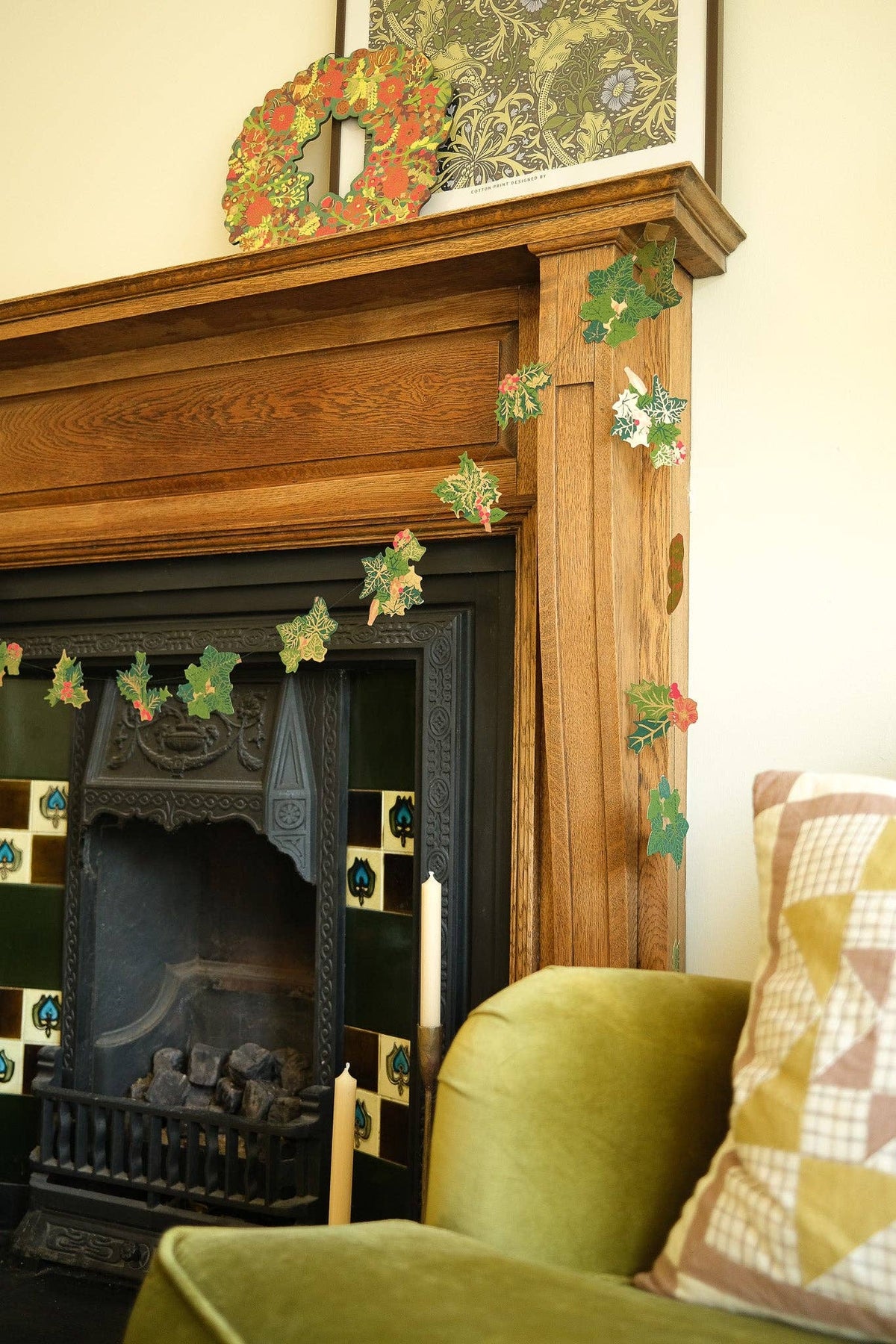 East End Press - UK/EU: Holly and Ivy Sewn Garland