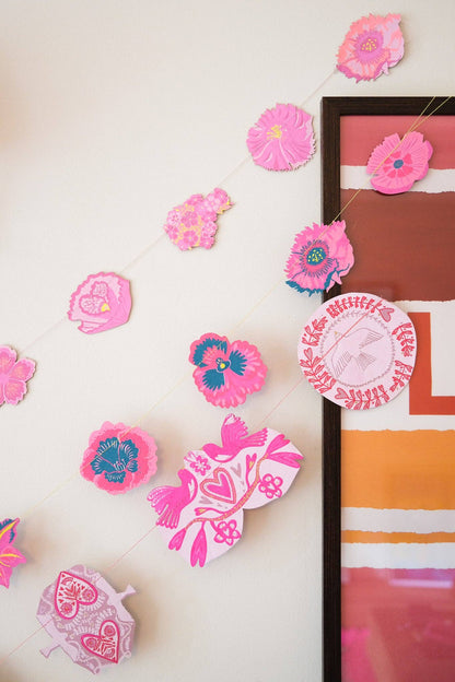 Spring Garden Sewn Garland - by East End Press