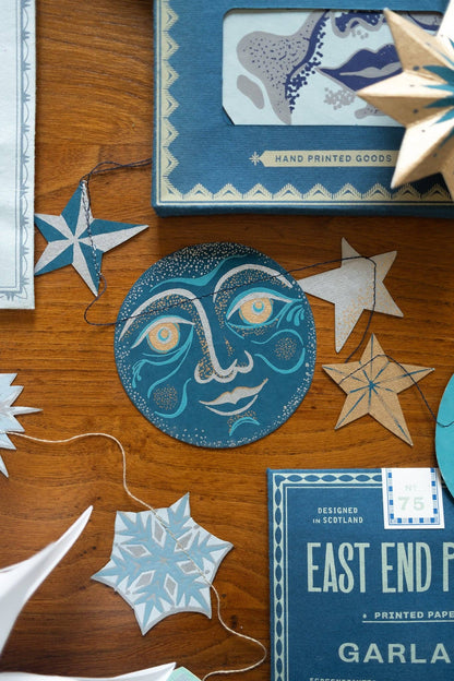 Man on the Moon Sewn Garland - by East End Press