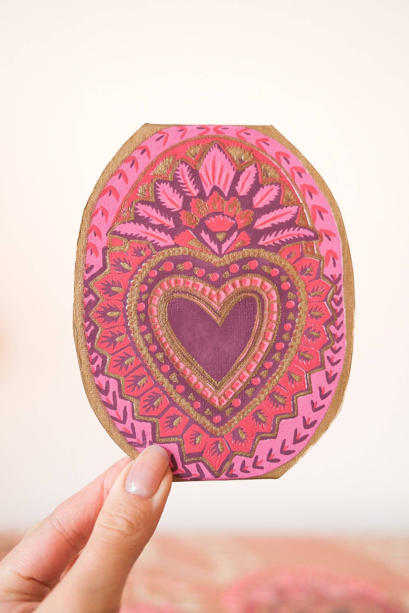 Heart of Feathers Greeting Card - by East End Press